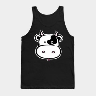 Cute Cow Head Tank Top